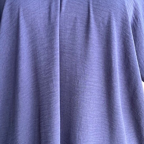 0051/ Navy Color Kaftan with Polyester Crinkle Crepe Material - Picture 6 of 9